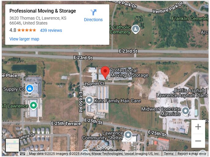 Professional Moving & Storage Launches New Moving Services in Lawrence, KS